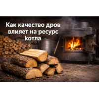 Как качество дров влияет на ресурс котла