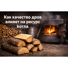 Как качество дров влияет на ресурс котла